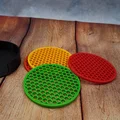 Holder đựng coaster + Coaster (lót ly) in 3D - Thumbnail 2