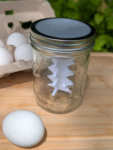 Champion Egg Scrambler 5000 – Insert đánh trứng cho hũ Mason miệng rộng - Image 2