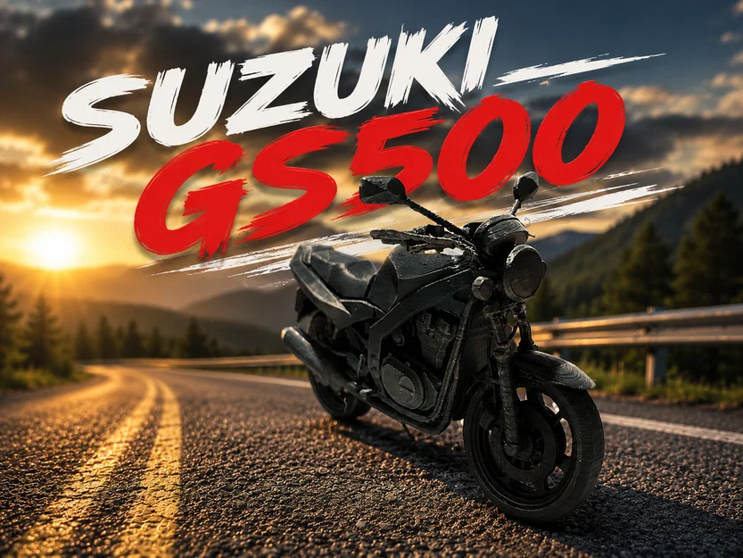 Mô hình 3D Suzuki GS500 - Bản sao thu nhỏ tinh xảo cho dân mê xe - Image 1