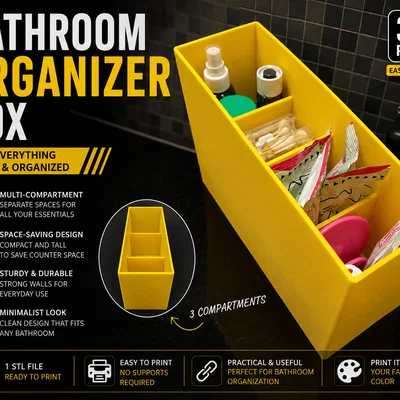 Hộp Organizer Nhiều Ngăn Cho Phòng Tắm (Bathroom Organizer Box)