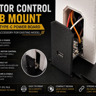 Gá lắp Type-C Mount (PCB USB-C) nhỏ gọn