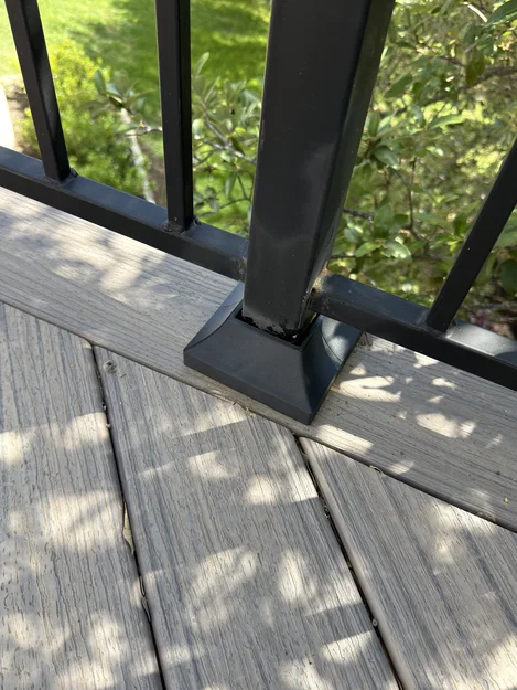 Nắp che mặt bích chân trụ vuông (Square Post Base Flange Cover) - Image 1