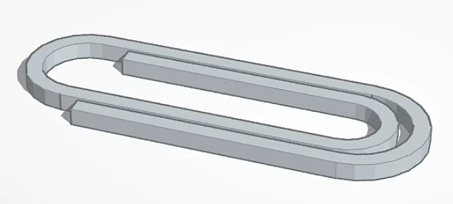 Kẹp giấy 3D (Paper Clip) - Phụ kiện văn phòng thông minh, dễ in - Image 1