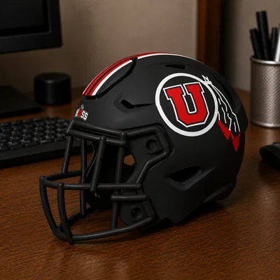 Mũ bảo hiểm bóng bầu dục Utah Utes (Utah Utes Football Helmet)