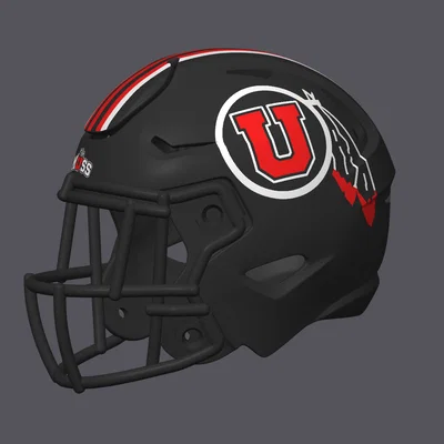 Mũ bảo hiểm bóng bầu dục Utah Utes (Utah Utes Football Helmet)