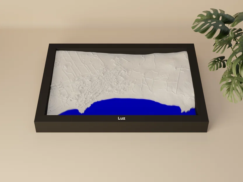 Luz, Portugal - 3D Miniature | Mô hình địa hình thu nhỏ in 3D - Image 1
