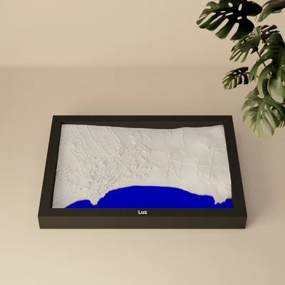 Luz, Portugal - 3D Miniature | Mô hình địa hình thu nhỏ in 3D