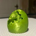 Mô hình rồng con trong vỏ trứng Dragon in eggshell 3D - Thumbnail 3