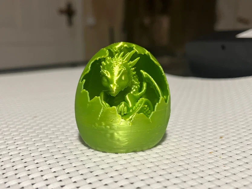 Mô hình rồng con trong vỏ trứng Dragon in eggshell 3D - Image 4