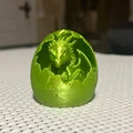 Mô hình rồng con trong vỏ trứng Dragon in eggshell 3D - Thumbnail 4