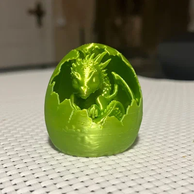 Mô hình rồng con trong vỏ trứng Dragon in eggshell 3D