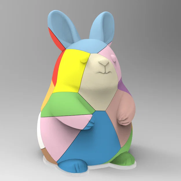 Lapin fragmenté (Thỏ ghép mảnh) - Image 1