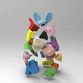 Lapin fragmenté (Thỏ ghép mảnh) - Thumbnail 3