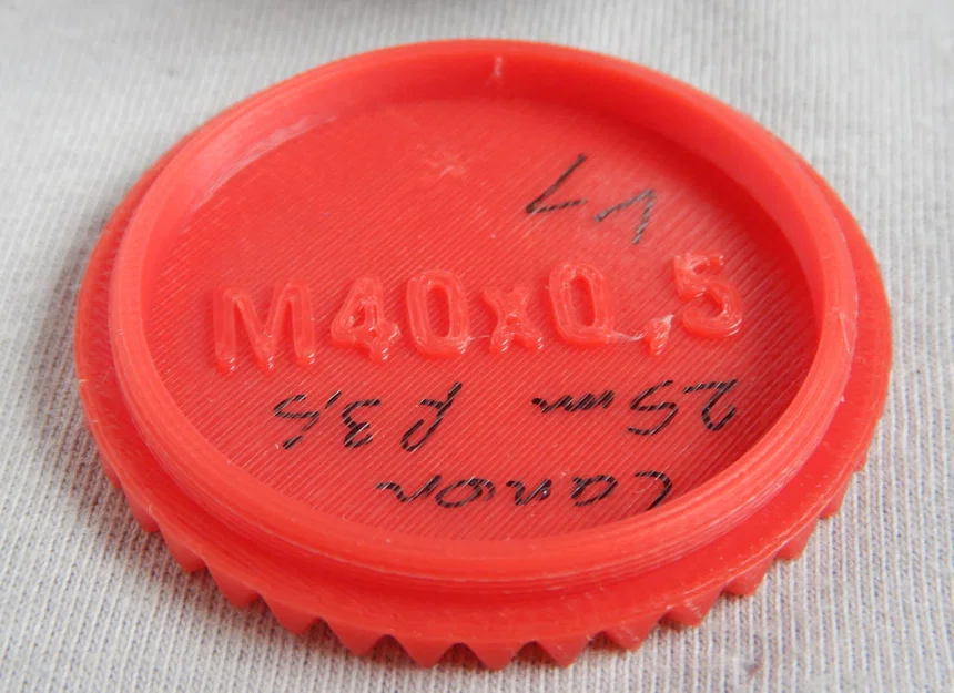 Nắp ống kính Canon 25mm ren M40x0.5 (lens cap with thread) - Image 2