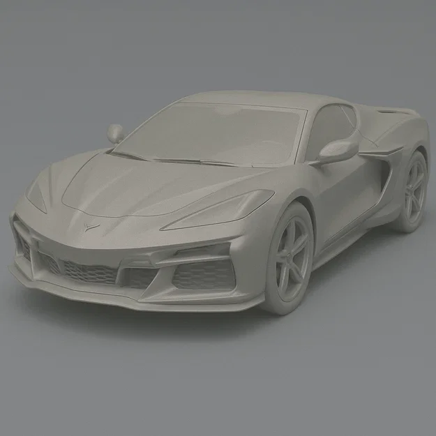 Mô hình 3D xe thể thao 2024 Chevrolet Corvette E-Ray chi tiết - Image 1