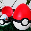Mô hình quả cầu Pokeball in 3D đựng trứng Kinder Surprise - Thumbnail 3
