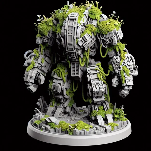 Mô hình in 3D Robot Cổ đại Ancient Mech – Thiết kế độc đáo ấn tượng - Image 1