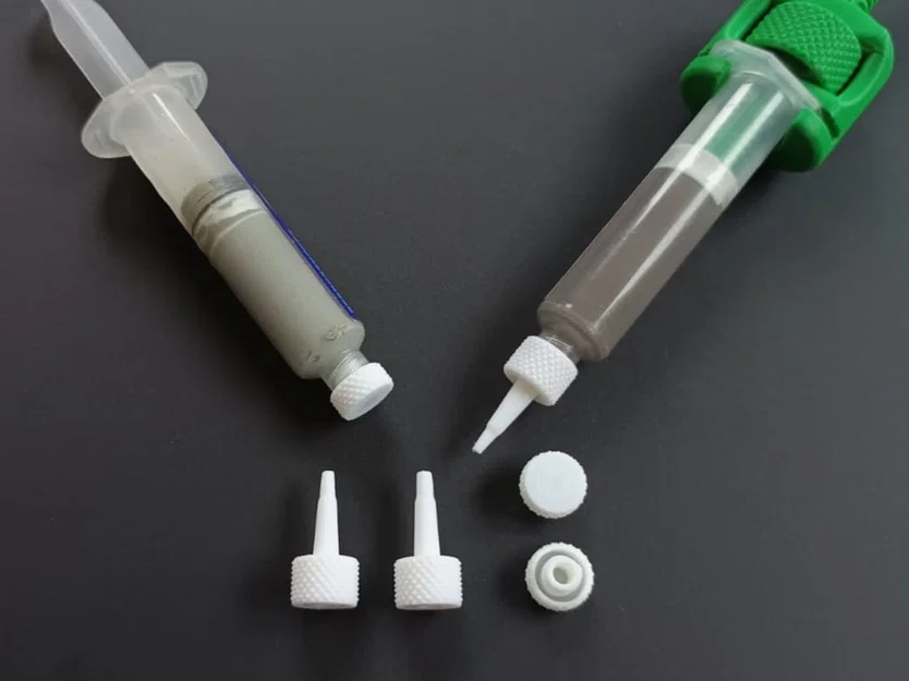 Đầu nozzle và nút plug cho kem hàn (syringe plugs) - Image 1
