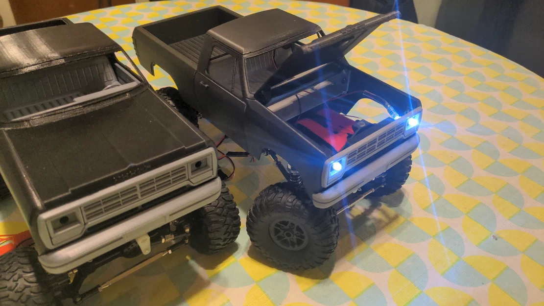 Dodge Ram thập niên 80 tỉ lệ 1:16 v2 (wheelbase 190mm, khung WPL) - Image 1