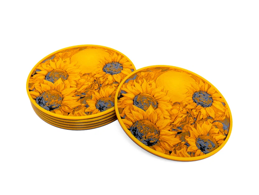 Miếng lót ly Hoa Hướng Dương (Sunflower Coaster) - Image 3