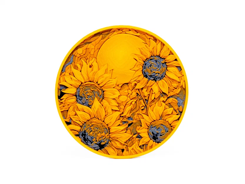 Miếng lót ly Hoa Hướng Dương (Sunflower Coaster) - Image 4