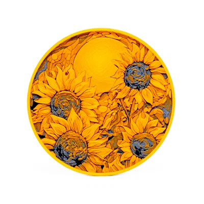 Miếng lót ly Hoa Hướng Dương (Sunflower Coaster)
