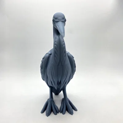 Tượng Điêu Khắc Chim Great Blue Heron Dáng Đứng
