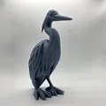 Tượng Điêu Khắc Chim Great Blue Heron Dáng Đứng - Thumbnail 5