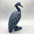 Tượng Điêu Khắc Chim Great Blue Heron Dáng Đứng - Thumbnail 6