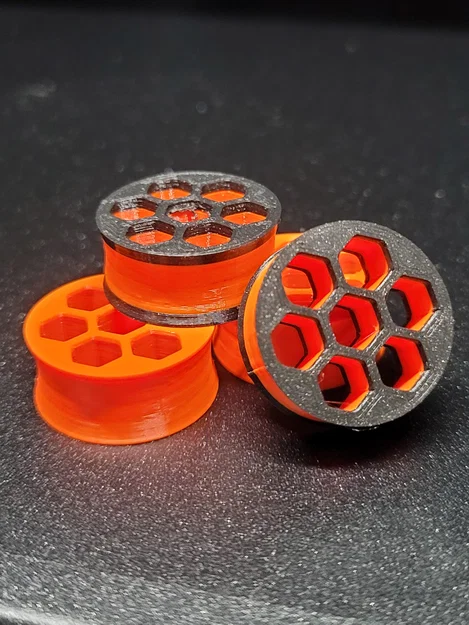 Prusa Plugs v.3 (Ear Gauges) – Plug tai họa tiết honeycomb - Image 2
