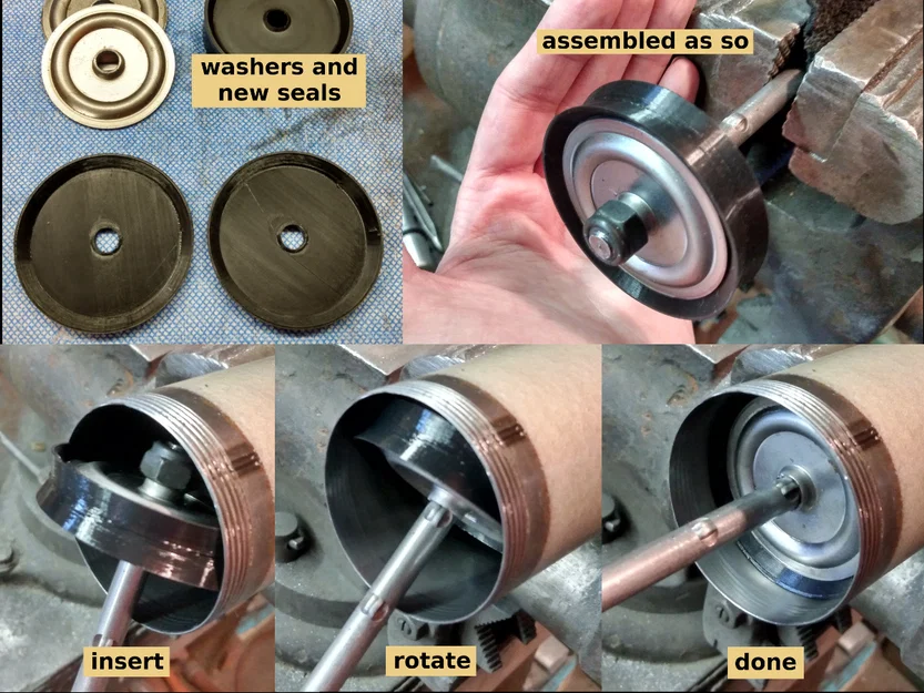 Phớt piston thay thế cho súng hút chất bôi trơn (SCAD) - Image 2