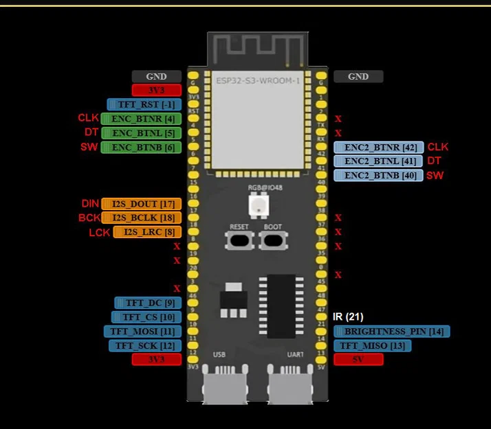 Internetradio YoRadio esp32 (ESP32-S3-DevKit-1, TFT ILI9488) - Image 41