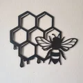 Mô hình trang trí tường hình tổ ong và chú ong (Bee Honeycomb Art) - Thumbnail 1