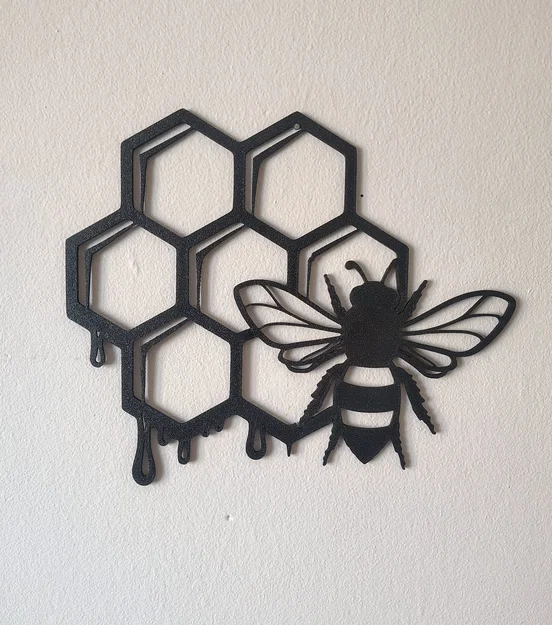 Mô hình trang trí tường hình tổ ong và chú ong (Bee Honeycomb Art) - Image 2