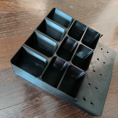 Khay organizer sắp xếp cáp USB và cục sạc lớn