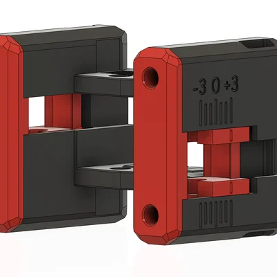 Bộ phận dẫn hướng BFI đối xứng có vạch chia cho Voron 2.4
