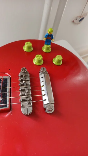 Núm vặn chỉnh âm thanh cho đàn guitar phong cách LEGO độc lạ - Image 2