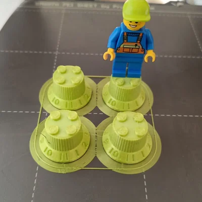 Núm vặn chỉnh âm thanh cho đàn guitar phong cách LEGO độc lạ