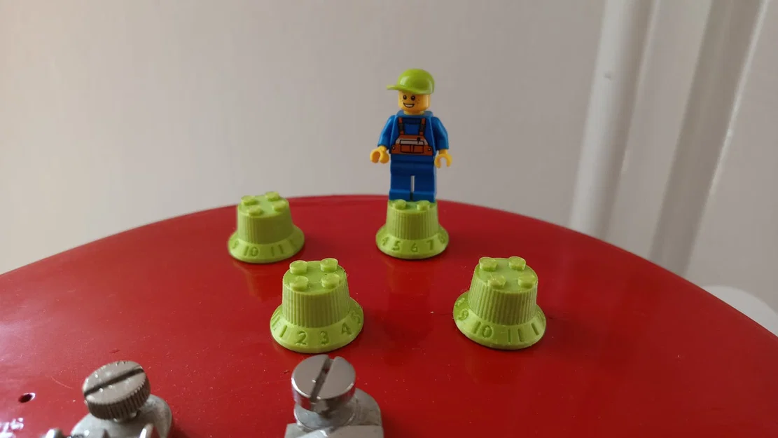 Núm vặn chỉnh âm thanh cho đàn guitar phong cách LEGO độc lạ - Image 4