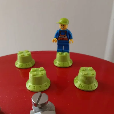 Núm vặn chỉnh âm thanh cho đàn guitar phong cách LEGO độc lạ