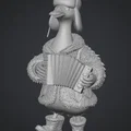 Mô hình 3D Chú Ngỗng chơi đàn Accordion ngộ nghĩnh cho người đam mê - Thumbnail 1
