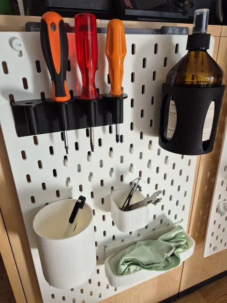 Bộ phụ kiện treo bảng Ikea Skadis in 3D đa năng, tiện lợi - Image 1