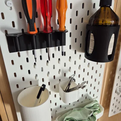 Bộ phụ kiện treo bảng Ikea Skadis in 3D đa năng, tiện lợi