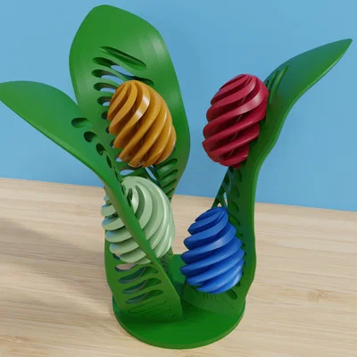 Hoa Phục Sinh kèm Trứng (Easter Flower with Eggs)