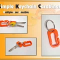 Móc carabiner đơn giản cho móc khóa (simple keychain carabiner) - Thumbnail 1
