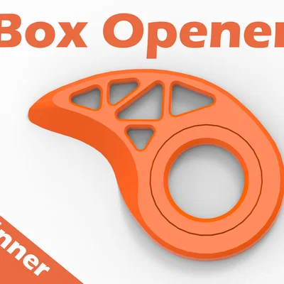 Dụng cụ mở hộp kiêm Fidget Spinner - Phụ kiện 3D tiện ích