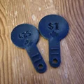Đồng/Token mở khóa xe đẩy siêu thị - Canada (Dùng được!) - Thumbnail 2