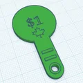 Đồng/Token mở khóa xe đẩy siêu thị - Canada (Dùng được!) - Thumbnail 4
