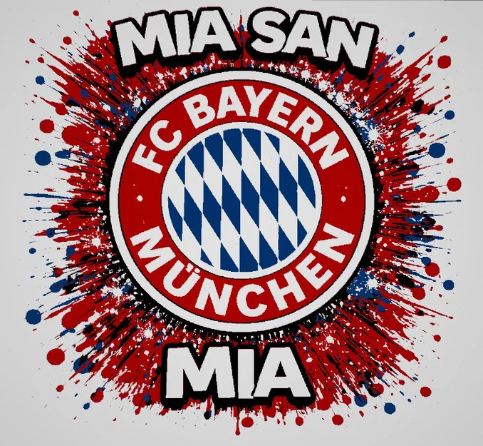 Mô hình Hueforge FC Bayern München phong cách Graffiti cực chất - Image 1