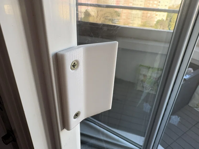 Tay Kéo Cửa Ban Công uPVC Mỏng 48mm (Slim Pull Tab) - Image 1